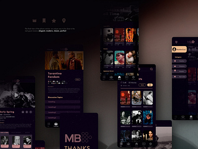 Mubi redesign 2 app cinema classic design design app netflix ui ux visual design