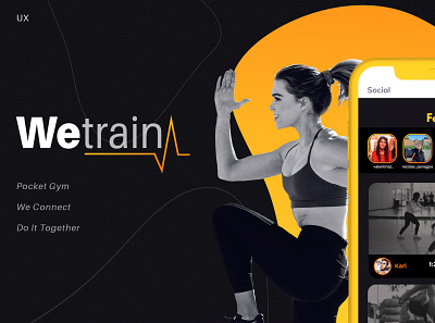 Wetrain app athlete design interface sport ui ux