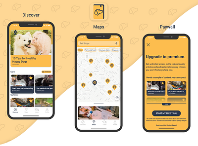 Pet mobile app 2020 design app design branding concept concept design design figma mobile mobile app design pet care ui