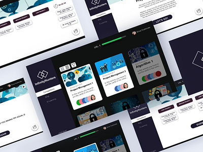 E-Learning Platform design invisionstudio