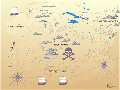Game Adventure Map branding design figma game illustration landingpage logo map typography ui ux vector