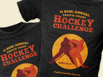 Pacific Coast Hockey Challenge T-shirt design hockey t shirt typography