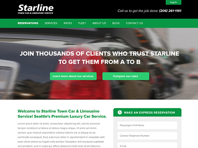 Starline home page design