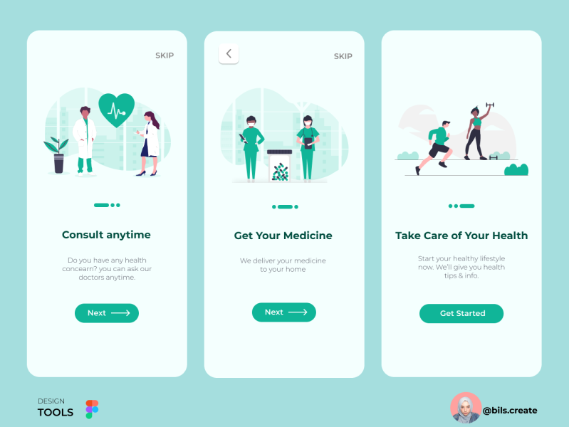 Health App Onboarding Page By Shalsabilla Azzahra On Dribbble