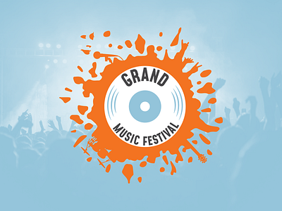 Grand Music Festival Logo branding design logo