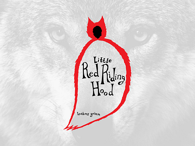 Little Red Riding Hood Cover book cover illustration lettering