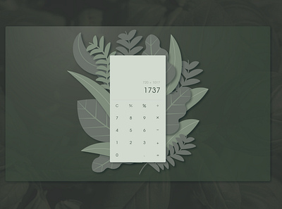 DailyUi 004 calculator dailyui