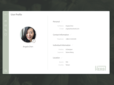 DailyUi 006 dailyui profile