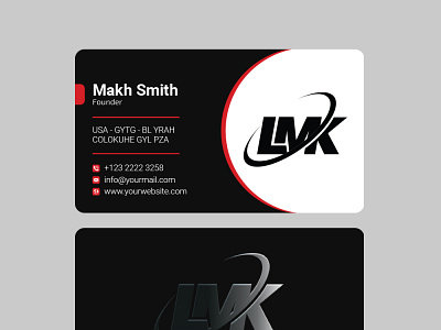 business card design illustration vector
