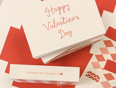 Valentine's Day Matchboxes lettering print production