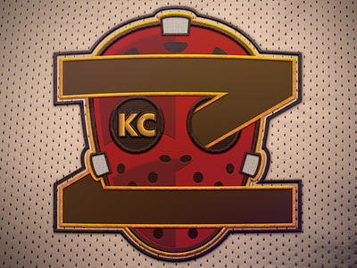 KCZ Embroidery goalie hockey logo mask photoshop