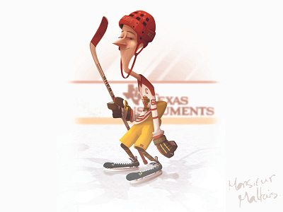 Daniel Salade KCZ cartoon hockey kcz zephyrs