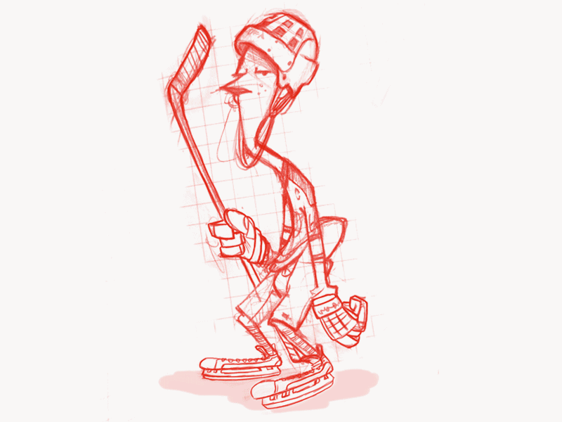 Daniel Salade Steps animated gif cartoon coloring process hockey kcz wip