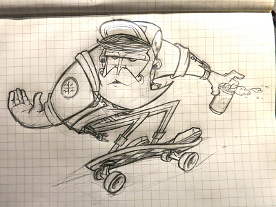 Mini Long Board Sketch