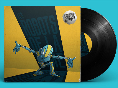 Les Robots de la Rime album cover cartoon lp monsieur maltais robot robots de la rime