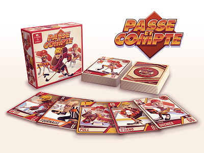 Hockey sur Cartes Card Game card game cartoon dzephs hockey illustrator kcz