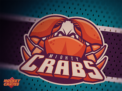 Seaworld Mighty Crabs Logo hockey hockey on cards illustrator logo mighty crabs