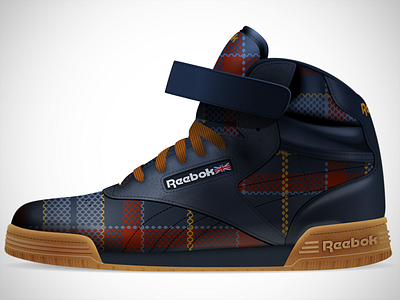 Reebok Ex-O-Fit Hi Clean Logo Plaid 1