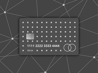 The Dots Card Design black branding card creditcard debit debit card design dot dots flat grey mastercard pattern pattern art patterns typogaphy vector visa