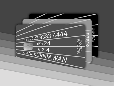The Lines Card black branding card creditcard debit card design figma figma design figmadesign flat grey line lines mastercard shading shadow typography vector visa white