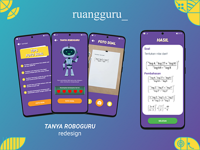 Roboguru Redesign - Ruangguru App android card design figma flat galaxy gradient redesign samsung sigil sigils typography ui ux vector