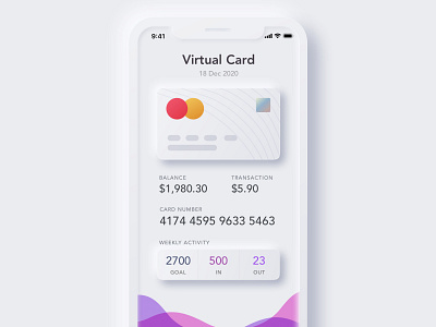 Mobile App app apple card clean color ios iphone iphone x mobile mobile design mobile ui mobiledesign mockup mockups nice smooth trend ui ux white