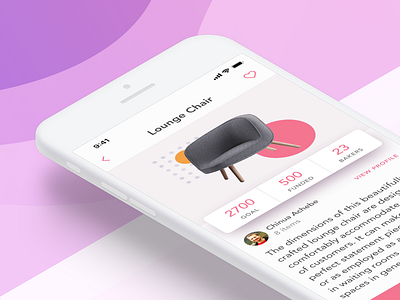 iPhone Mobile App UI app apple application clean colorful colors illustraion ios iphone iphone app iphone x mobile mobile ui mobiledesign mockup pink shadow smooth ui ux