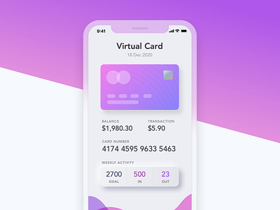 iPhone Credit Card UI