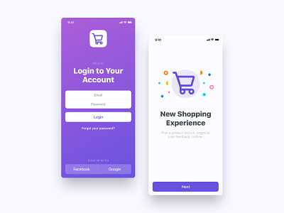 Mobile Screens UI app apple application bright clean design gradient illustration ios iphone x mobile mobiledesign mockup mockups ui uitrends uiux ux web