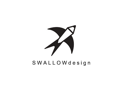 MY LOGO adobe illustrator bird black brand design logo swallow