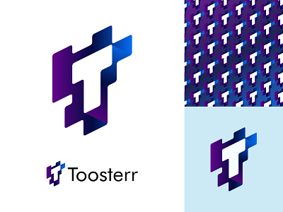 Toosterr Logo Design - Negative space logo bold brand identity branding flat gaminglogo logo logo design minimalist minimalist logo negative space logo t logo t logo design timeless identity