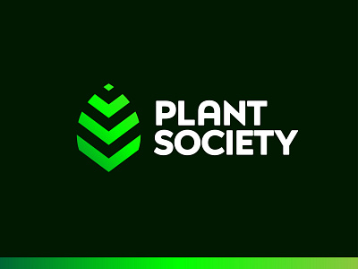 Plant Society Logo bold brand design brand designer brand identity brand identity design branding creative logo green logo logo logo design minimalist logo modern logo timeless identity