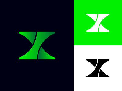 X logo design brand identity branding creative logo gradient gradient logo logo logo design minimalist minimalist logo