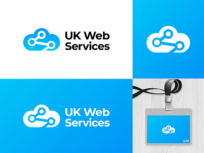 UK Web Services Logo brand identity branding design logo logo design minimalist minimalist logo vector
