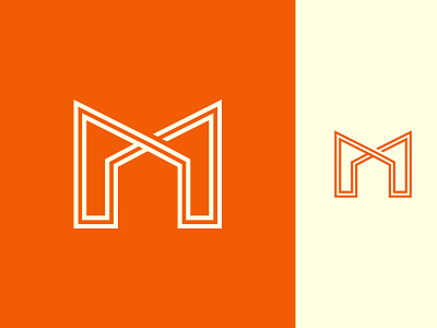 M + Home Logo Design
