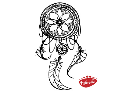 dreamcatcher tatoo boho ethnic sketch