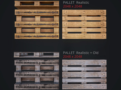 Props pallet 3d 3d max game low low poly low poly lowpoly meshville pallet props ready texture
