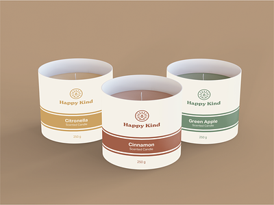 Logo for scented candles brand aromatherapy brand identity branding candle candles earthy colors label design logo logodesign muted colors natural organic packaging scented