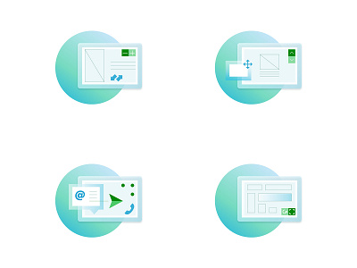 Iconography 1 design green icon line ui vector