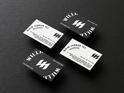 WILLHABIT BUSINESS CARD branding business card businesscard card design fashion modern name card stationery design