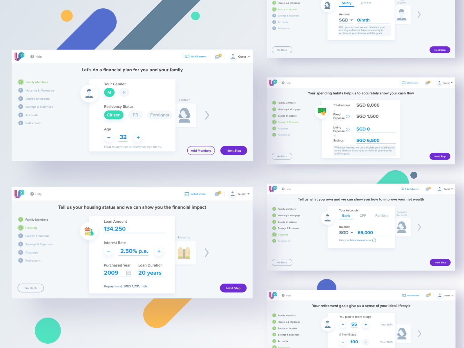 Upplan Singapore - Onboarding by Nantha K on Dribbble