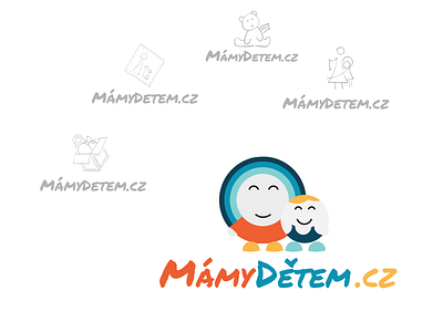 Mother and child website logo child logo mother mum simple vector