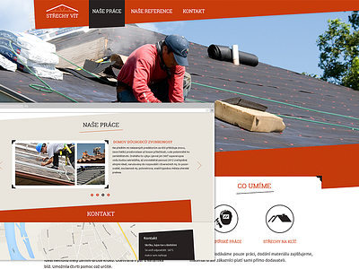 Roofing website orande roof simple single page