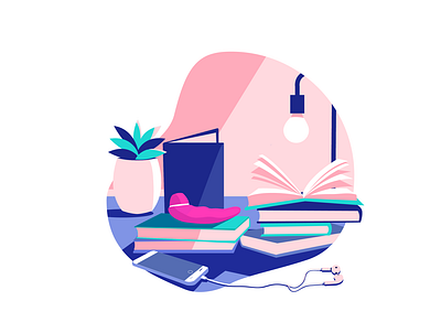 Study Time illustration vector