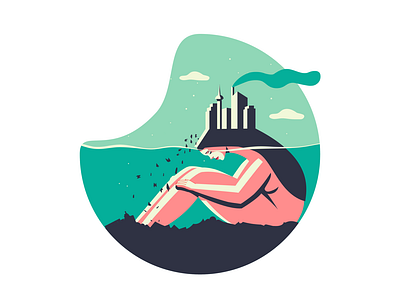 Mother Earth illustration vector