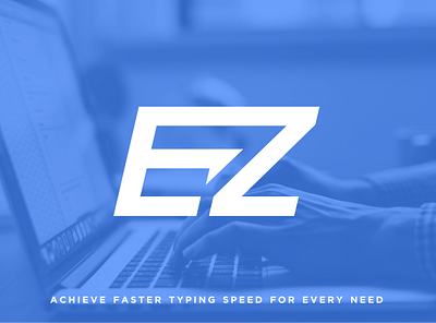 EZ LOGO app branding design icon illustration logo minimal typography vector