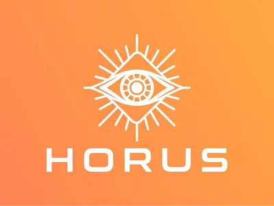 HORUS LOGO app branding design icon illustration logo minimal typography vector