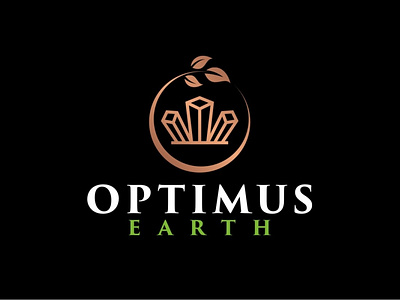 OPTIMUS EARTH LOGO branding design icon illustration logo minimal typography vector