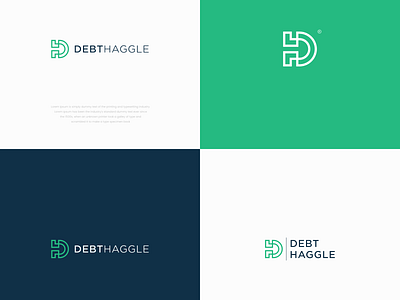 DH LOGO app branding design icon illustration logo minimal typography ui ux vector