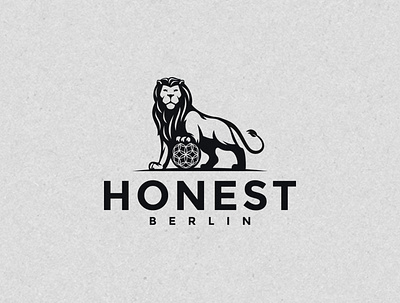 LION branding design icon illustration logo minimal typography